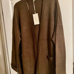 Reborn J Chocolate Brown Cardigan